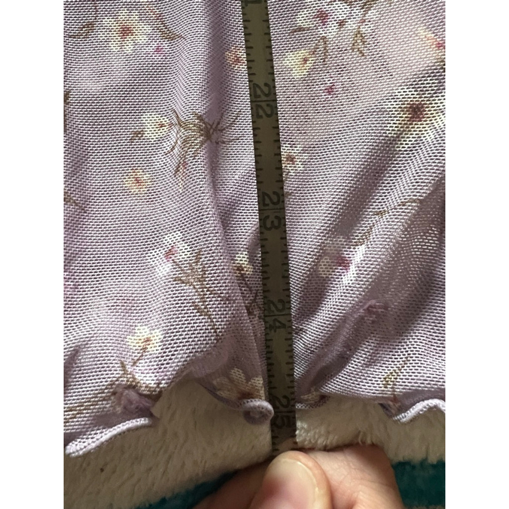 Hem & Thread Purple Floral Long Sleeve Shirt Womens Size S EUC - Picture 8 of 8